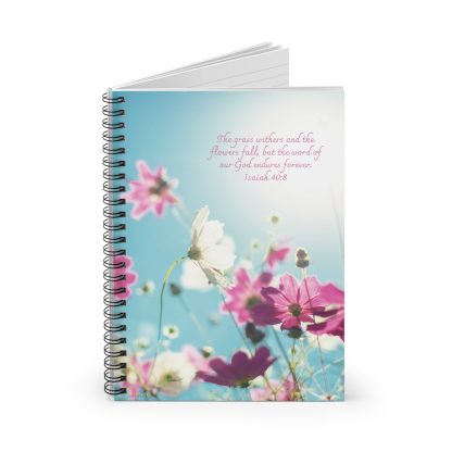 Isaiah 40:8 Spiral Notebook 6" x 8" - Ruled Line - Image 2