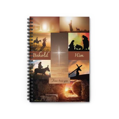 Behold Him Spiral Notebook 6" x 8" - Ruled Line